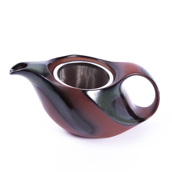 Konvicka tokoname 3 - červeno modrá - kyusu-tokoname-31-b-o