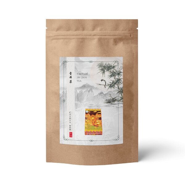 Tibetian jin jian tea - 65 g - single-brick-Tibetian-Jin-Jian Tea-65g-ziplock
