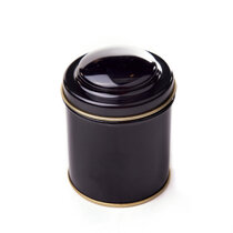 Round Tea Tin - black