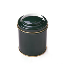 Round Tea Tin - green