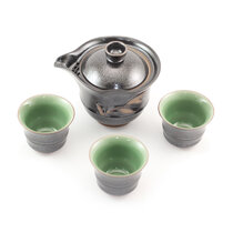Dark Bamboo Travel Tea Set with Gaiwan