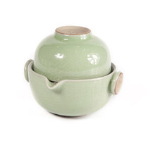 Celadon Gaiwan and Tea Cup Set – Light Green (150 ml)