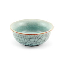Light Blue Celadon Tea Cup with Crackle Glaze